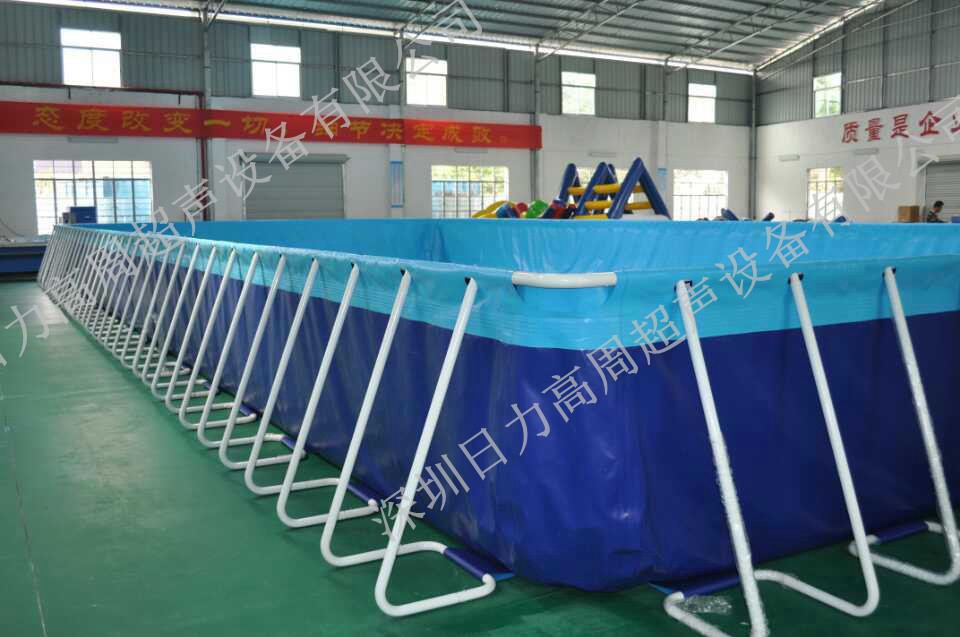 行走式帆布，支架泳池樣品